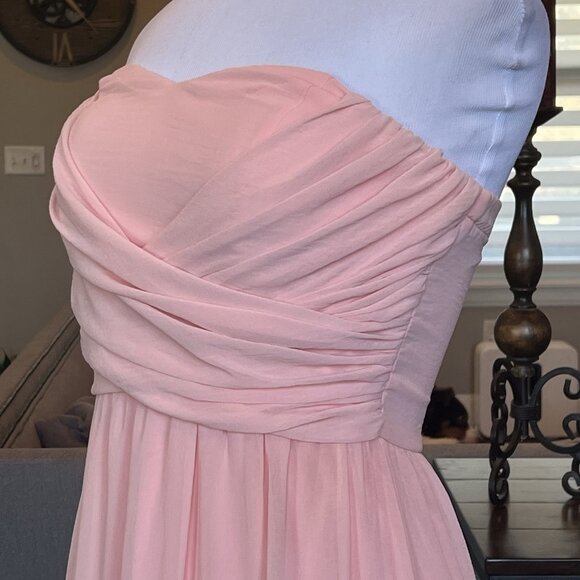 Lulu's Blush Strapless Maxi Dress - Picture 8 of 14